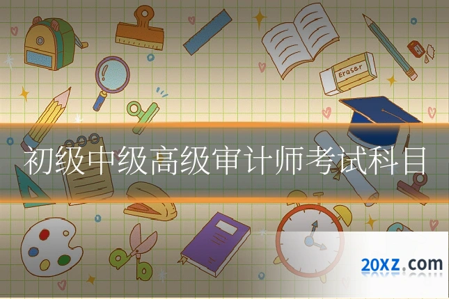 初级中级高级审计师考试科目