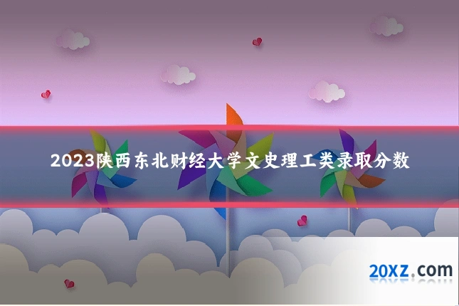 2023陕西东北财经大学文史理工类录取分数