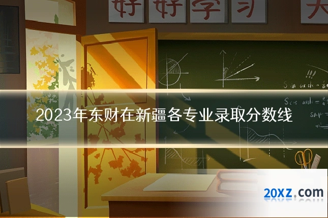 2023年东财在新疆各专业录取分数线
