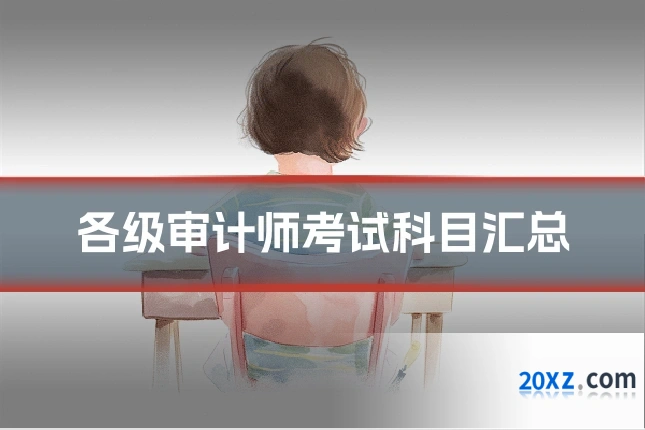 各级审计师考试科目汇总