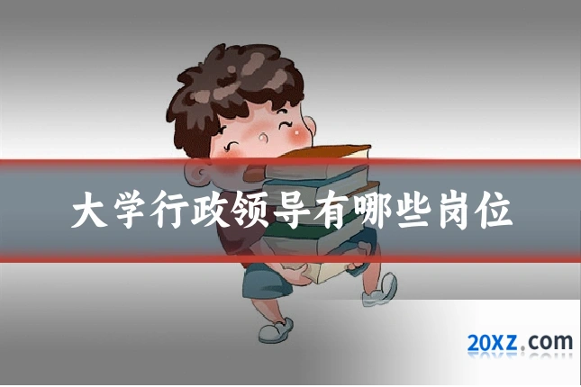 大学行政领导有哪些岗位