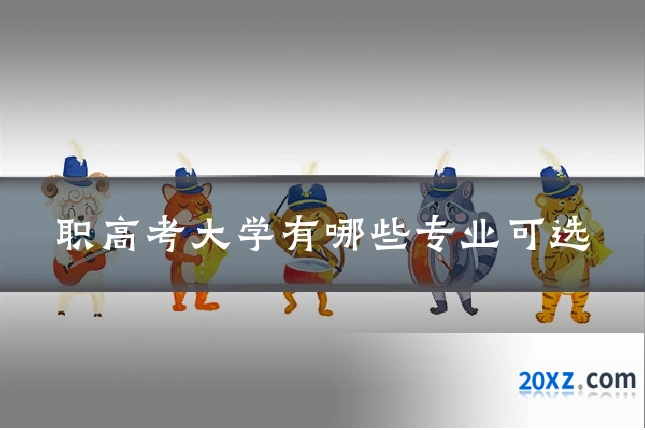 职高考大学有哪些专业可选