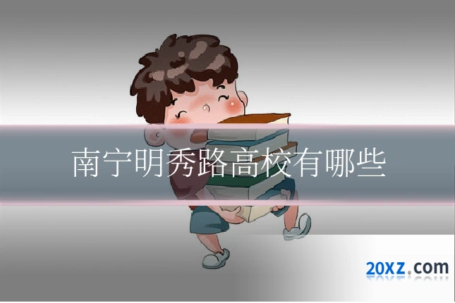 南宁明秀路高校有哪些
