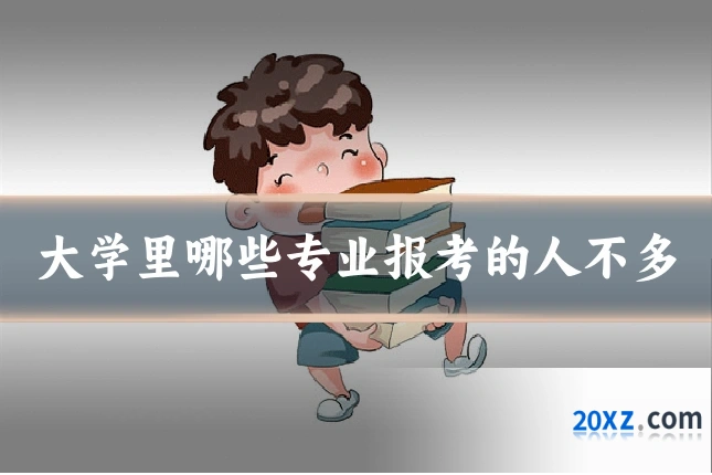 大学里哪些专业报考的人不多