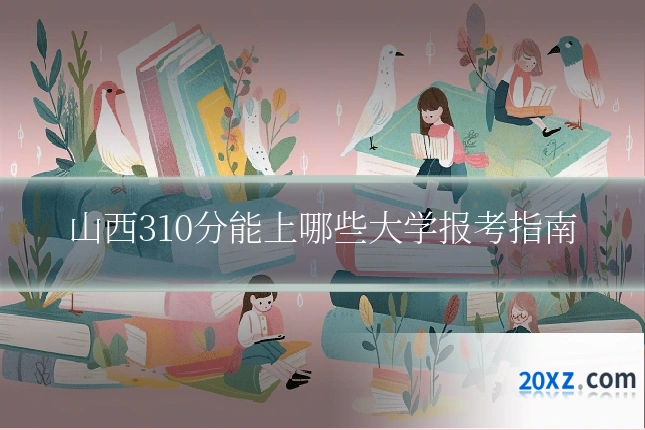 山西310分能上哪些大学报考指南
