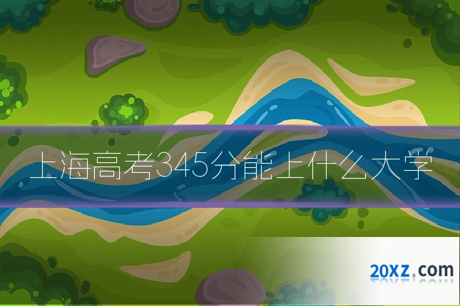 上海高考345分能上什么大学