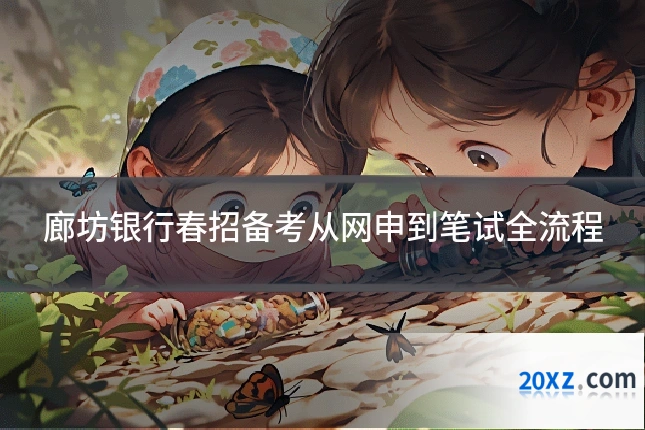 廊坊银行春招备考从网申到笔试全流程
