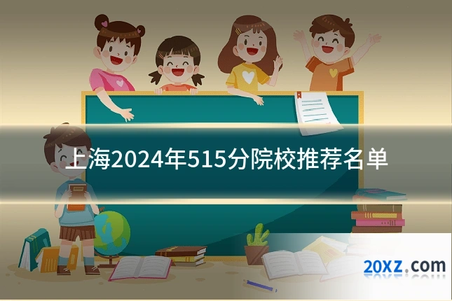 上海2024年515分院校推荐名单