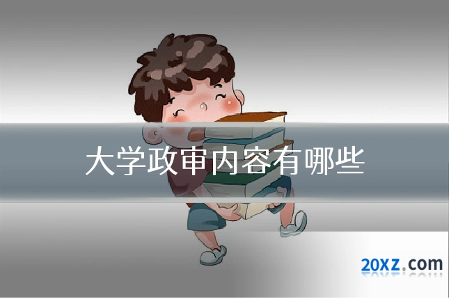 大学政审内容有哪些