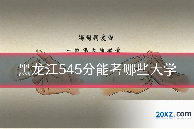 黑龙江545分能考哪些大学