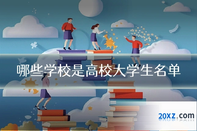 哪些学校是高校大学生名单