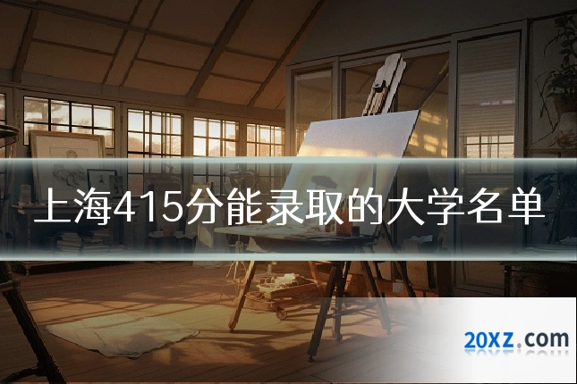 上海415分能录取的大学名单