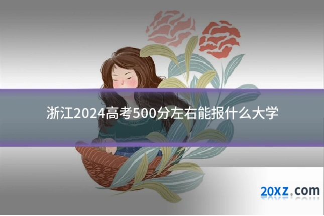 浙江2024高考500分左右能报什么大学