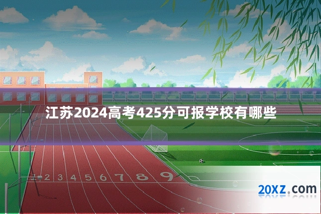 江苏2024高考425分可报学校有哪些