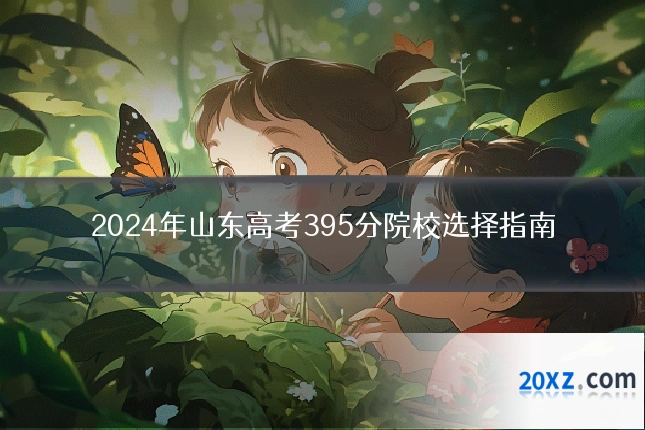 2024年山东高考395分院校选择指南