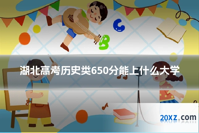 湖北高考历史类650分能上什么大学