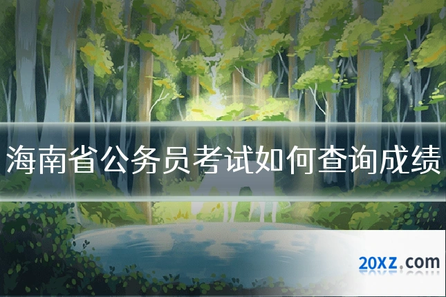 海南省公务员考试如何查询成绩