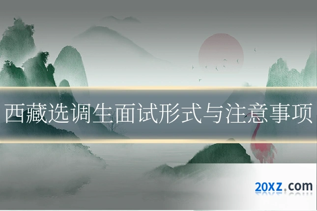 西藏选调生面试形式与注意事项