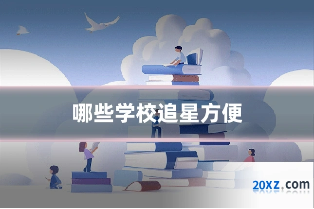 哪些学校追星方便