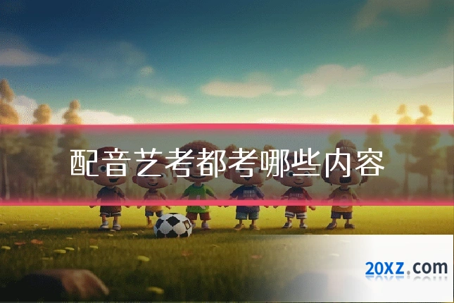 配音艺考都考哪些内容