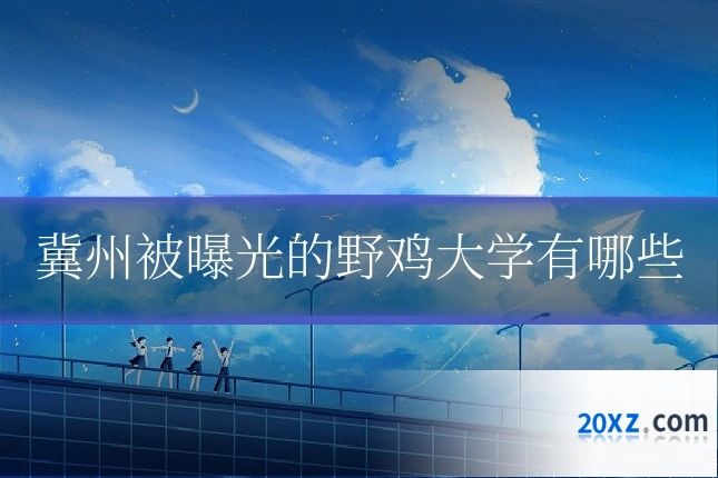 冀州被曝光的野鸡大学有哪些