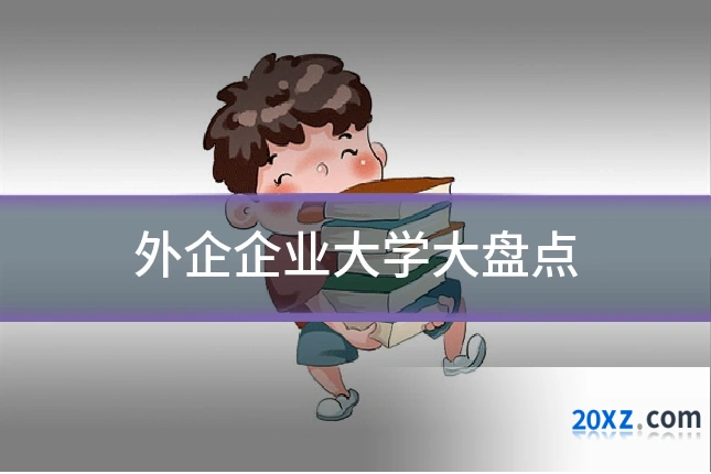 外企企业大学大盘点
