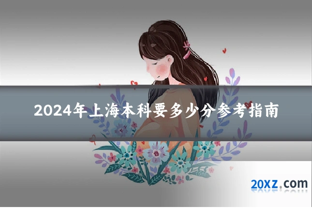 2024年上海本科要多少分参考指南