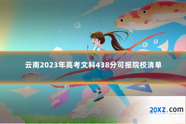 云南2023年高考文科438分可报院校清单