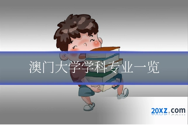 澳门大学学科专业一览