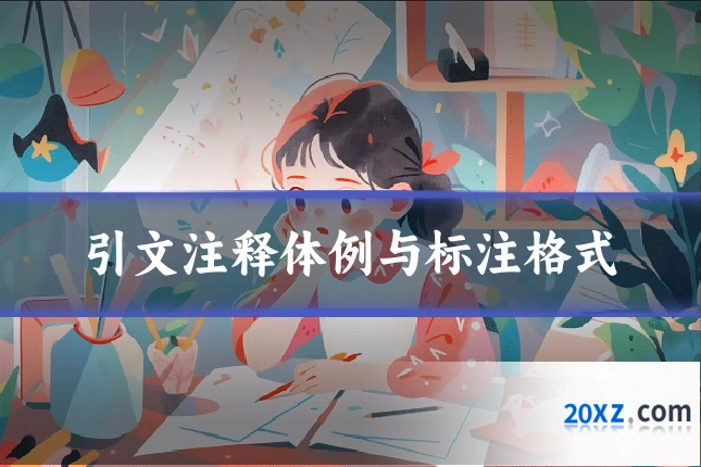 引文注释体例与标注格式