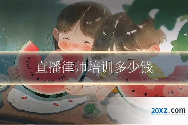 直播律师培训多少钱