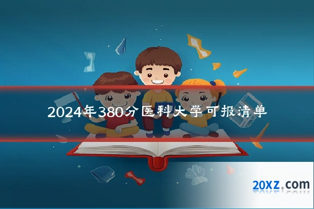 2024年380分医科大学可报清单