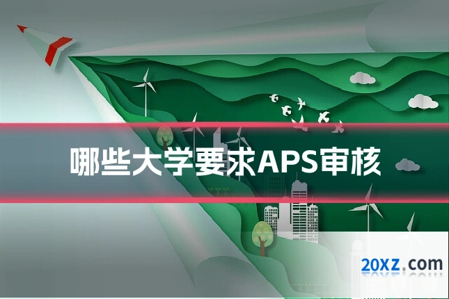 哪些大学要求APS审核