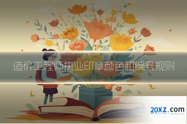 造价工程师执业印章颜色和编号规则