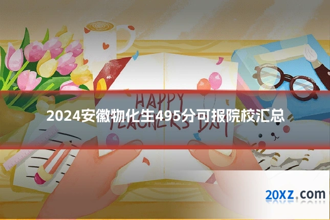 2024安徽物化生495分可报院校汇总