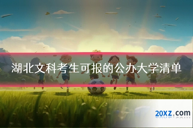 湖北文科考生可报的公办大学清单