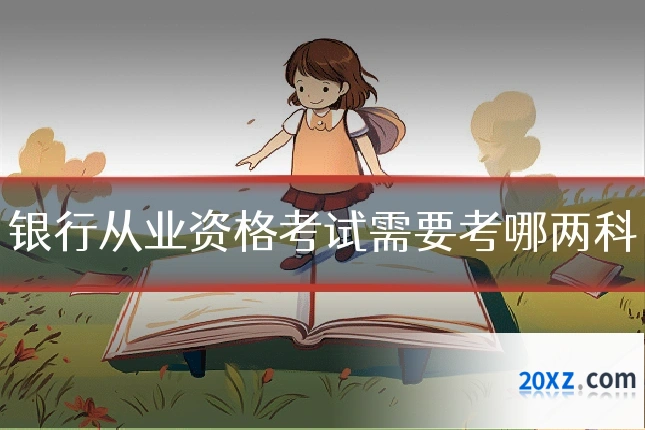 银行从业资格考试需要考哪两科