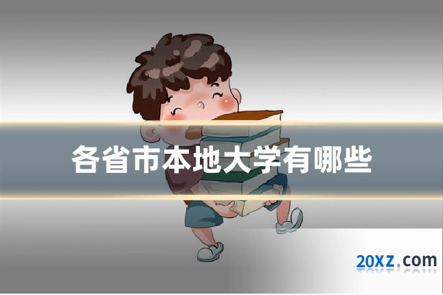 各省市本地大学有哪些