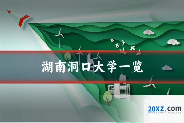 湖南洞口大学一览