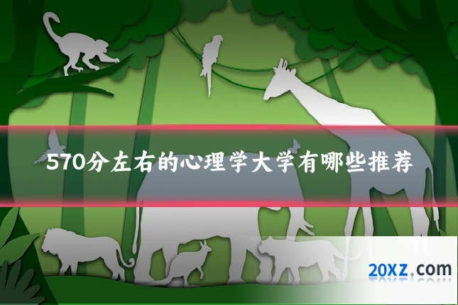 570分左右的心理学大学有哪些推荐