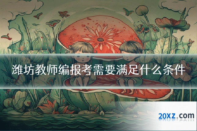 潍坊教师编报考需要满足什么条件