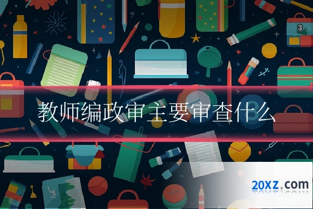 教师编政审主要审查什么