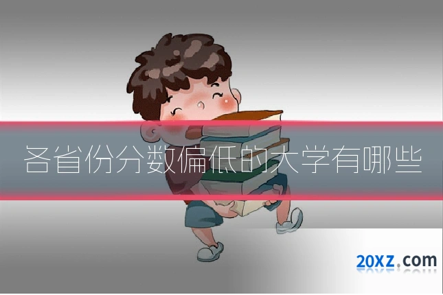 各省份分数偏低的大学有哪些