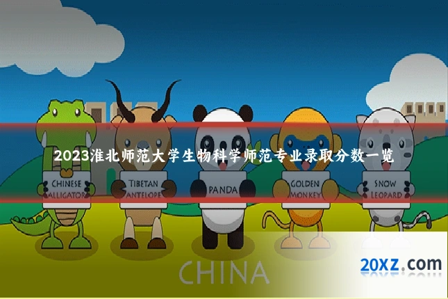 2023淮北师范大学生物科学师范专业录取分数一览