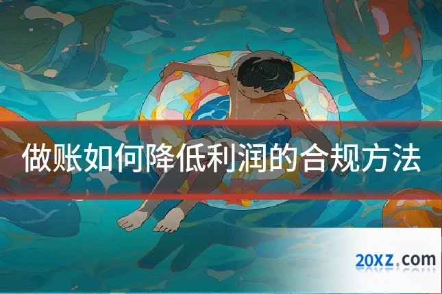 做账如何降低利润的合规方法