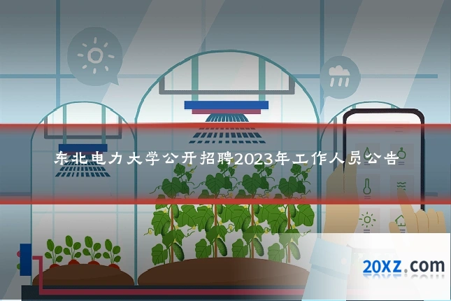 东北电力大学公开招聘2023年工作人员公告