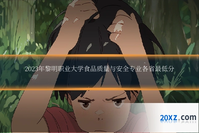 2023年黎明职业大学食品质量与安全专业各省最低分