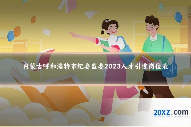 内蒙古呼和浩特市纪委监委2023人才引进岗位表