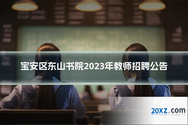 宝安区东山书院2023年教师招聘公告