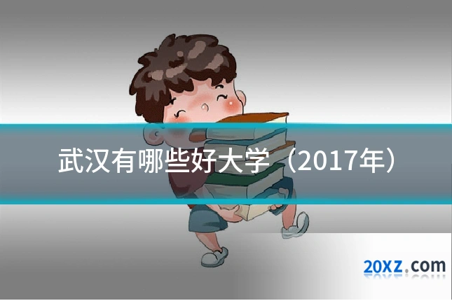 武汉有哪些好大学(2017年)
